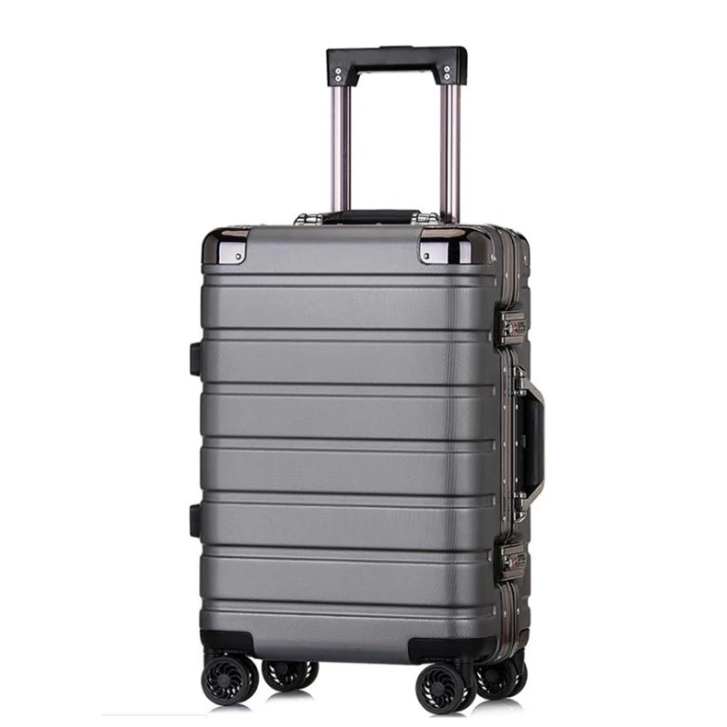 Travel tale ПК 2" 24" дюймов планшетный ПК, масштабных дорожных чемоданов, Жесткий чемодан на колесиках для переноски на колёсиках ящик на колесах - Цвет: gray