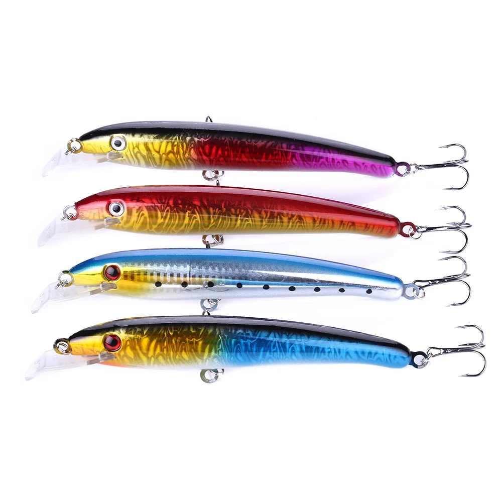 

lot10 minnow fishing lure deep big Hard Baits 17CM 26.3G 2# hooks plastic fishing tackle two japan hooks Crankbait