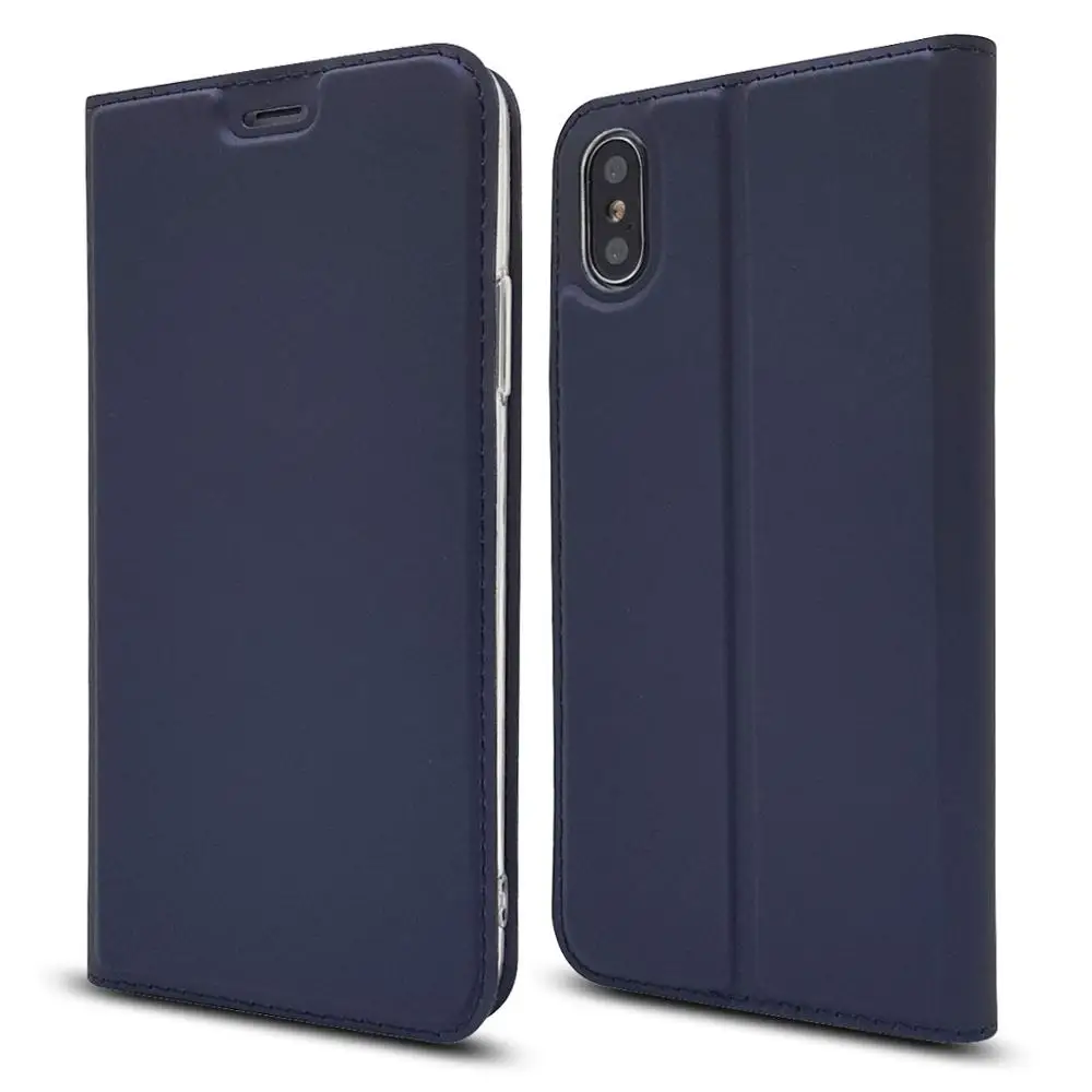 Blue Чехол для iPhone 7, 7 Plus 8 8 Plus X 6 6s 6 Plus 5s чехол Hoesje Etui флип-бумажник кожаный роскошный Fundas Coque аксессуар сумка - Цвет: Blue