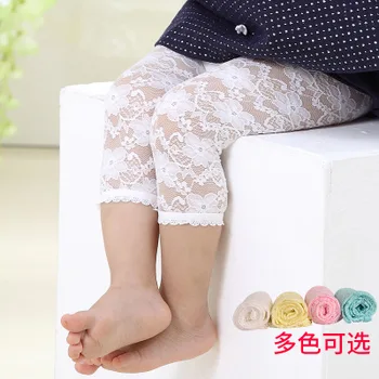

Girl Lace Leggings Fashion New Toddler Lace Design Thin Pants Kids Casual Princess Trousers Girls Pants 0-4 Years Baby Clothes