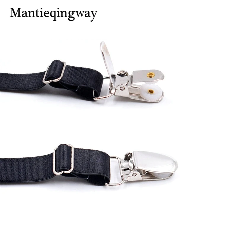 Mantieqingway для мужчин рубашка остается с подвязками эластичные держатели носков подвязка для мужчин бизнес ноги рубашка ремни-подтяжки