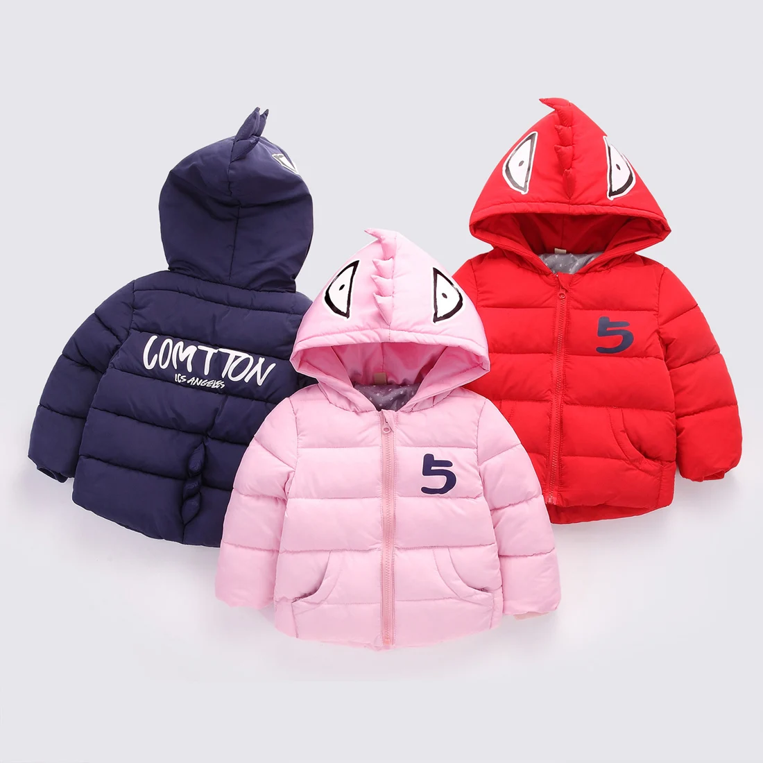 New Autumn Winter Children Cotton Clothes Baby Boy Long Fleece Trench Kids Girl Thicken Coat Hooded Jacket Coat Girl Boy Clothes