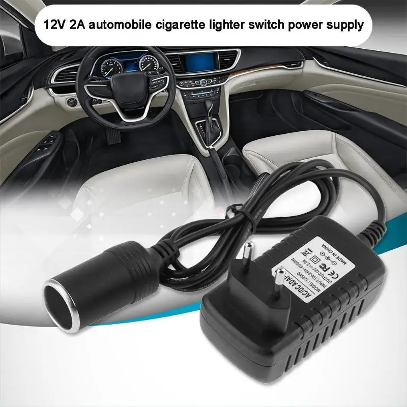 Mini 2A 110/220V AC в DC 12V 24W автомобильный прикуриватель переключатель питания Адаптер зарядного устройства розетка зарядное устройство