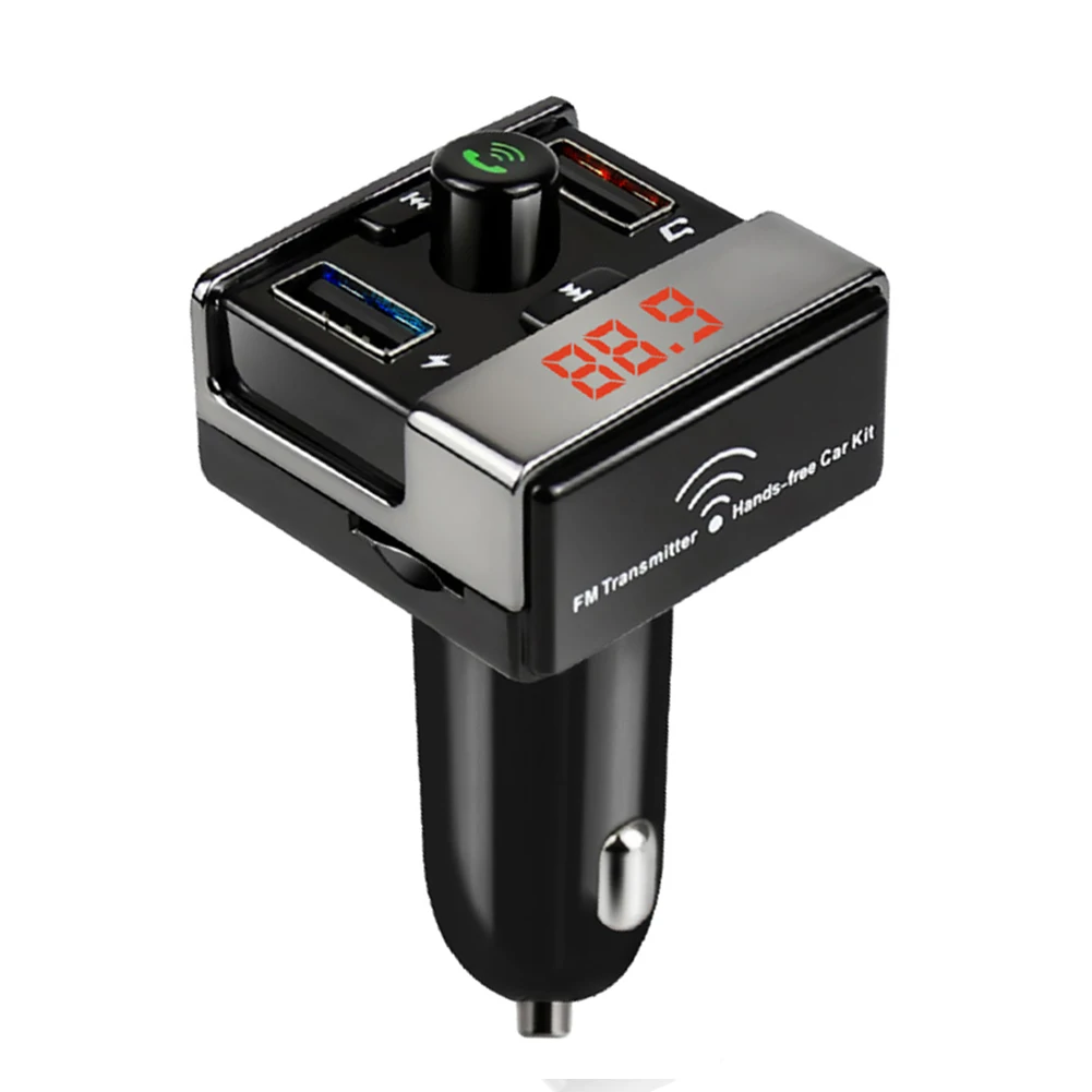 

Newest Bluetooth FM Transmitter Handsfree Car Kit MP3 Player USB Car Charger High Quality For Smartphone FM Transmitter