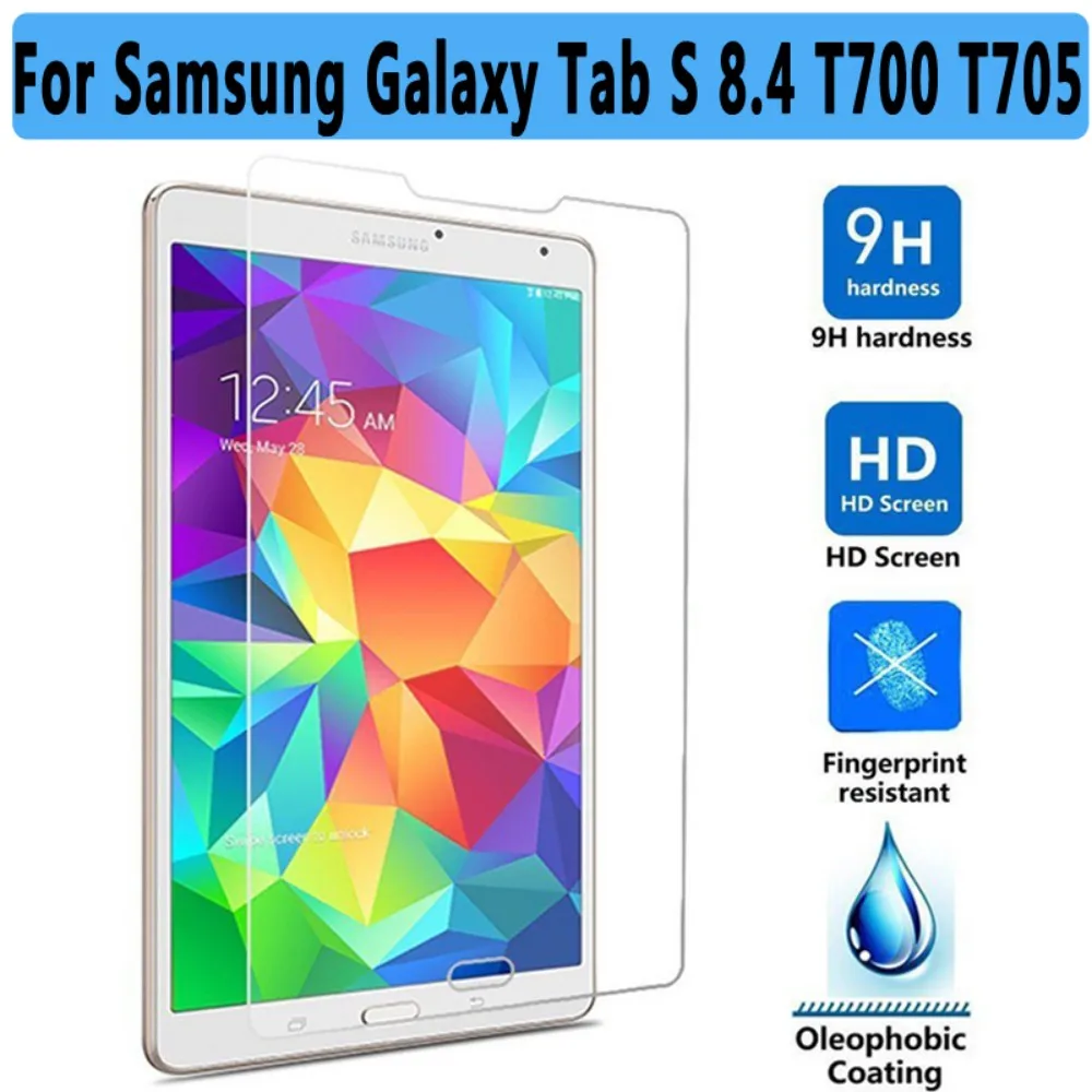 Закаленное стекло для samsung Galaxy Tab S 10,5 T800 T805 закаленное стекло для samsung Galaxy Tab S 8,4 T700 T705 защита экрана