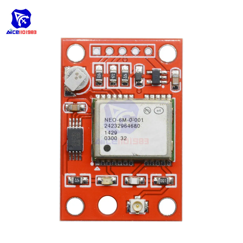 Connecteurs du module GPS NEO-6M avec antenne et EEPROM pour APM2, prêt à être câblé