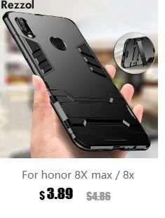 Чехол для huawei honor 8X max, роскошный металлический бампер, жесткая прозрачная задняя крышка из закаленного стекла для huawei honor 8X, Fundas Coque