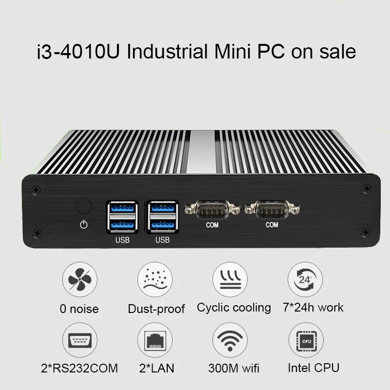 Новый безвентиляторный ПК i3 4010Y/i3 6006U Windwos 10 pc HD 620 Celeron 2955u/3556U Бесплатная доставка 3