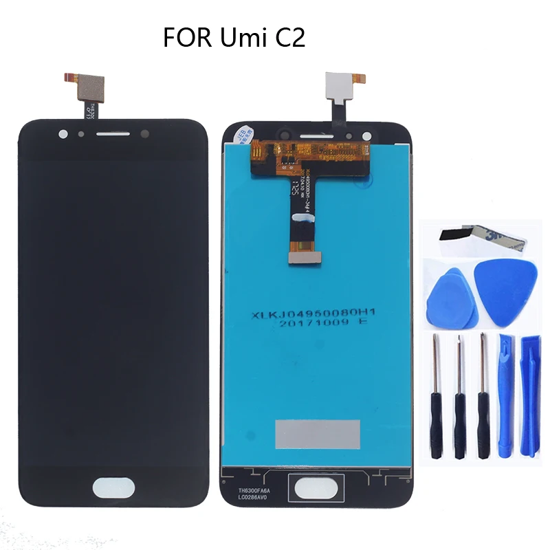 

100% test work LCD screen replacement screen for UMI C2 + tools for UMIDIGI C2 LCD monitors with touch screen digitizers