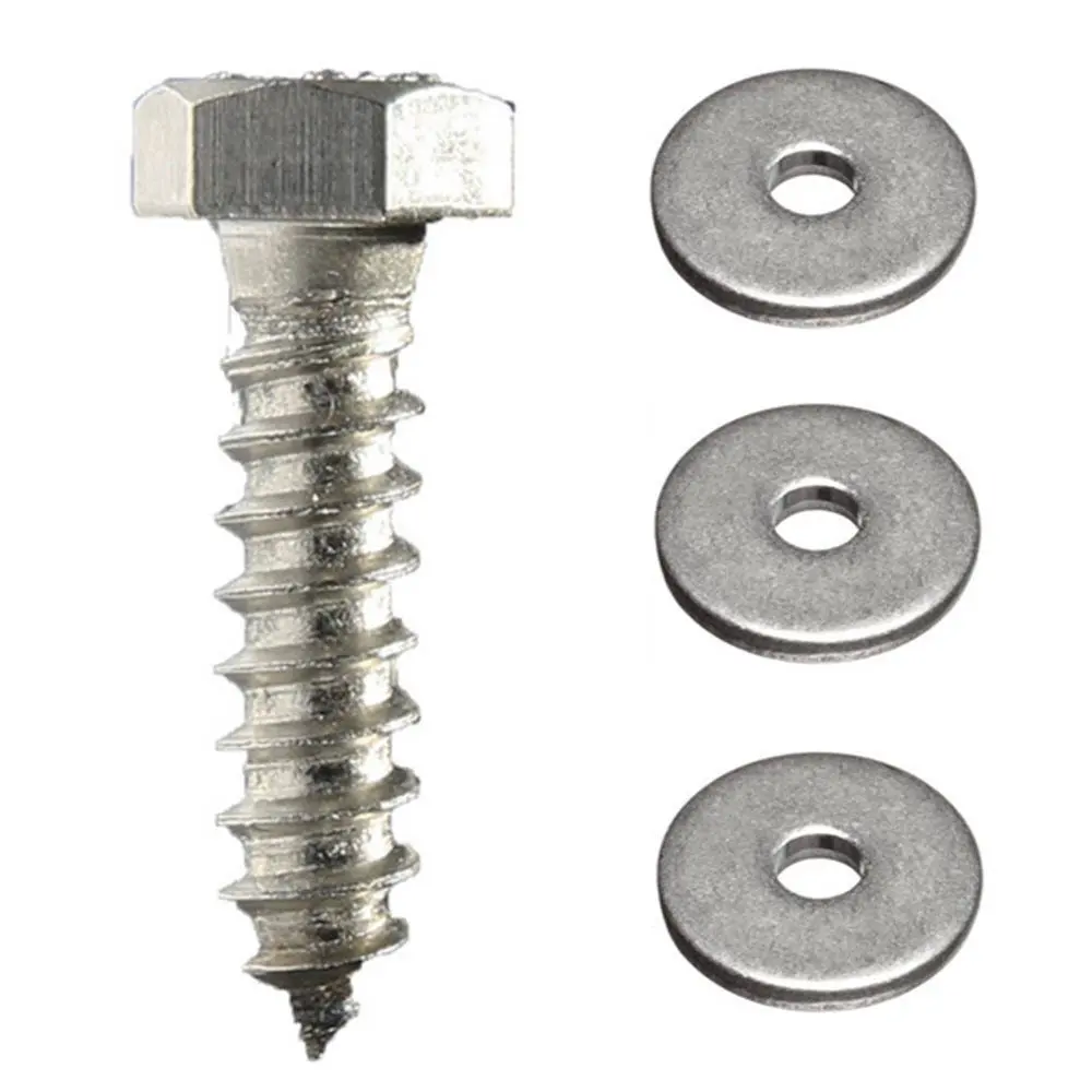 

Fastener Pro 1/4 x 1-1/2-Inch Hex Head Lag Screw Kit, 18-8 (304) Stainless Steel, 10-Pack (10 Lag Screws + 10 Flat Washers)