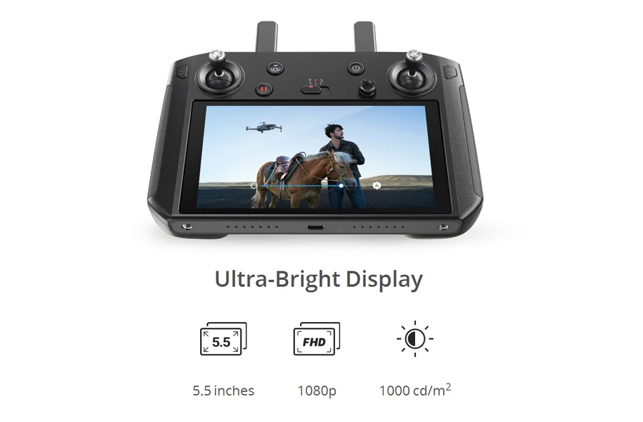 Смарт-контроллер DJI 5,5 дюймов 1080p OcuSync 2,0 настраиваемая Android система поддерживает Совместимость с Mavic 2 Pro/Zoom