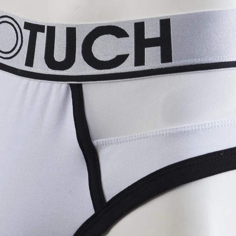 Нижнее белье размера плюс для мужчин хлопковые трусы мужские модные сетчатые