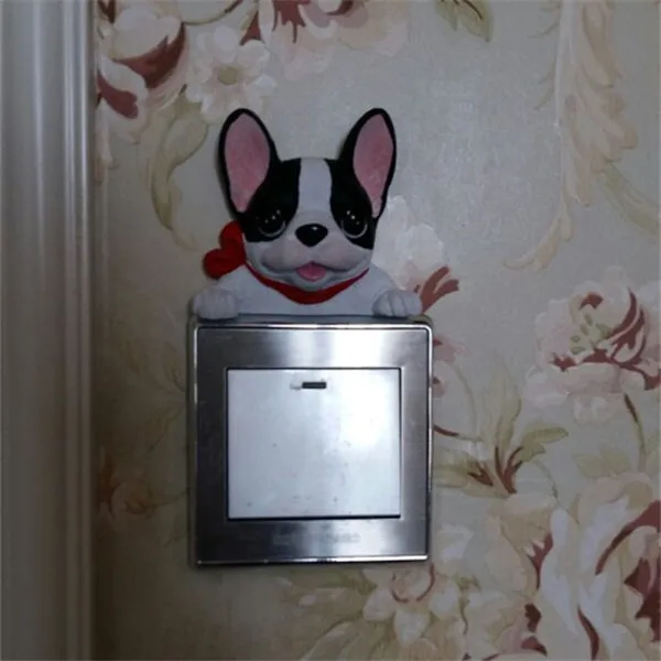 French Bulldog cute puppy dogs resin switch stickers fridge magnets - Buyer's Show 12