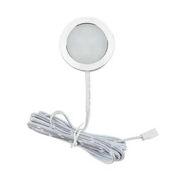 

1W DC12V Under Cabinet Lights Kitchen Counter Showcase Lamps Corridor Ceiling Spot Bulb Round Aluminum Led Lighting