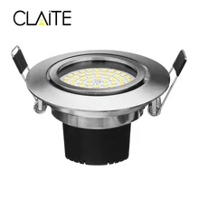 CLAITE 5 W 2835SMD 64 Светодиодный Прожектор модуль 490lm потолочный светильник круглый встраиваемый точечная Регулируемая подсветка AC220V-240V