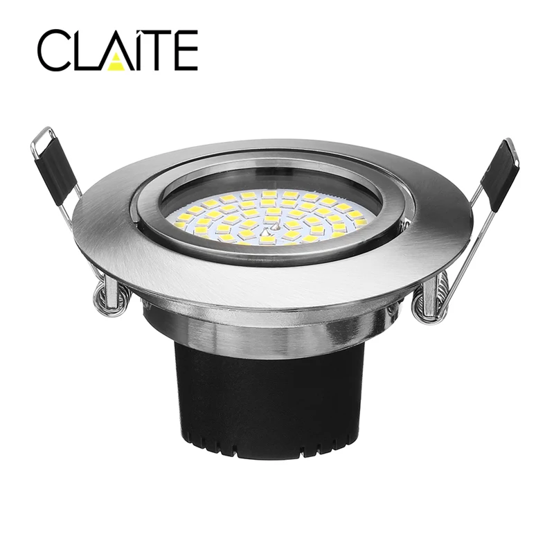 CLAITE 5 Вт 2835SMD 64 светодиодные прожекторы модуль 490lm Потолочный светильник Круглый