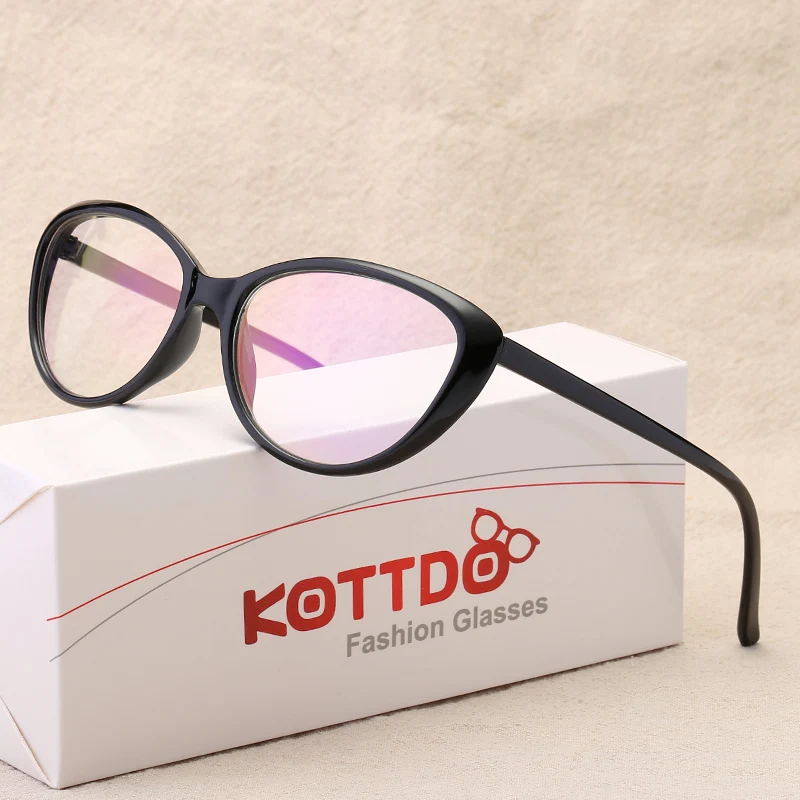

KOTTDO Fashion Women Cat Eye Eyeglasses Frame Men Optical Glasse Frame Retro Eyeglasses Computer Glasses Transparent glasses