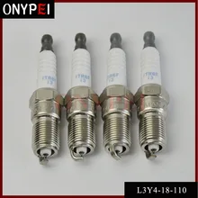 4x иридиевая Свеча зажигания L3Y4-18-110 ITR6F-13 для Mazda 3 Ford Focus Jaguar x-тип L3Y418110 ITR6F13