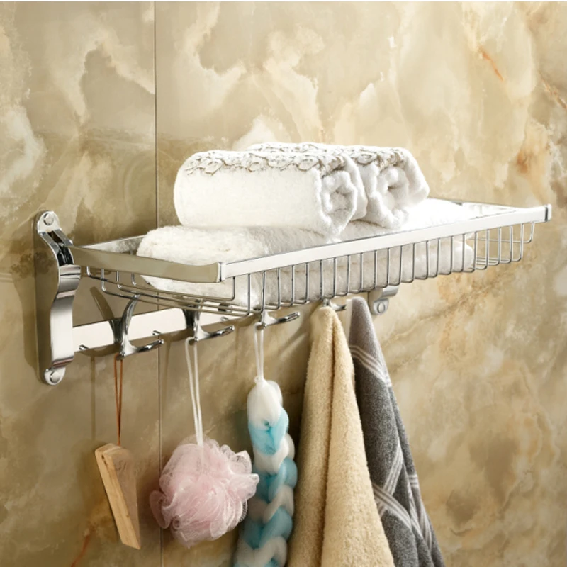 High grade 304 stainless steel basket towel rack bathroom towel rack in
