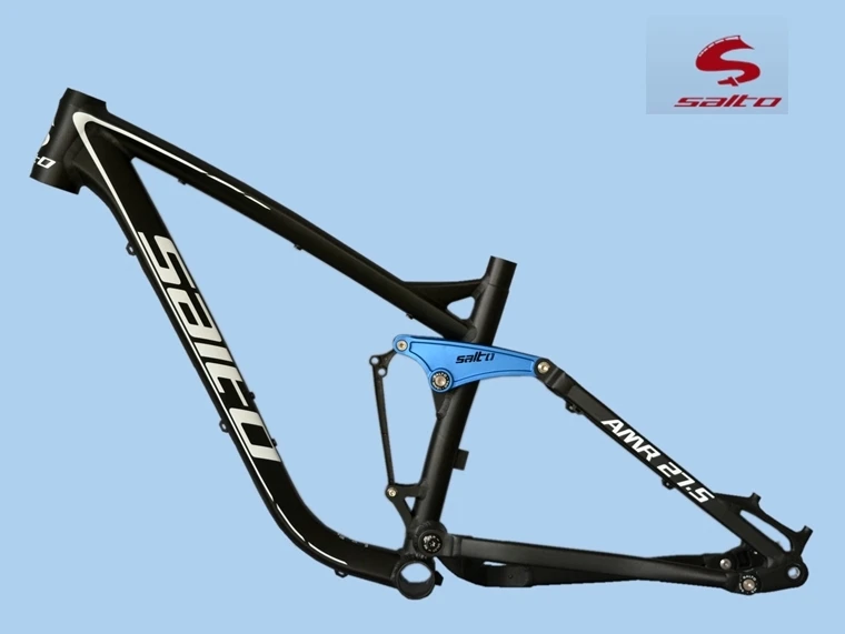 

New SALTO Aluminum Alloy FR MTB Carbon Frame Soft Tail Full Suspension Mountian Bike Frame 27.5ER MTB Frame China Bicycle Parts