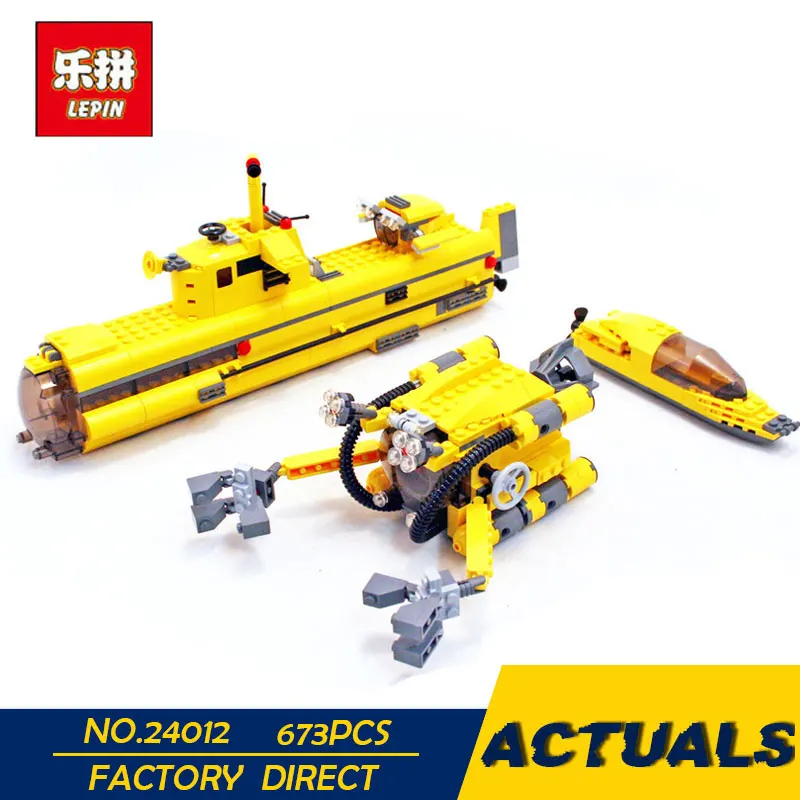 

LEPIN 24012 673Pcs Creative The Underwater Explora Ship Set Funny Children Educational Building Blocks Bricks Toy Model 4888