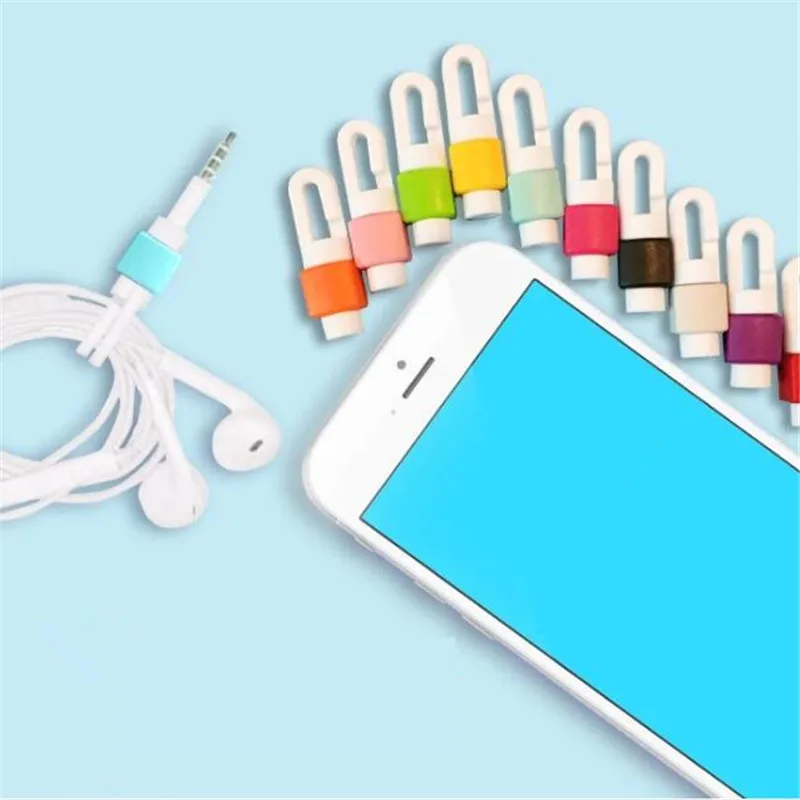 

Multicolor Color Shaped cable organizer Rubber cable winder cable holder earphone organizer wire holder Data line protector