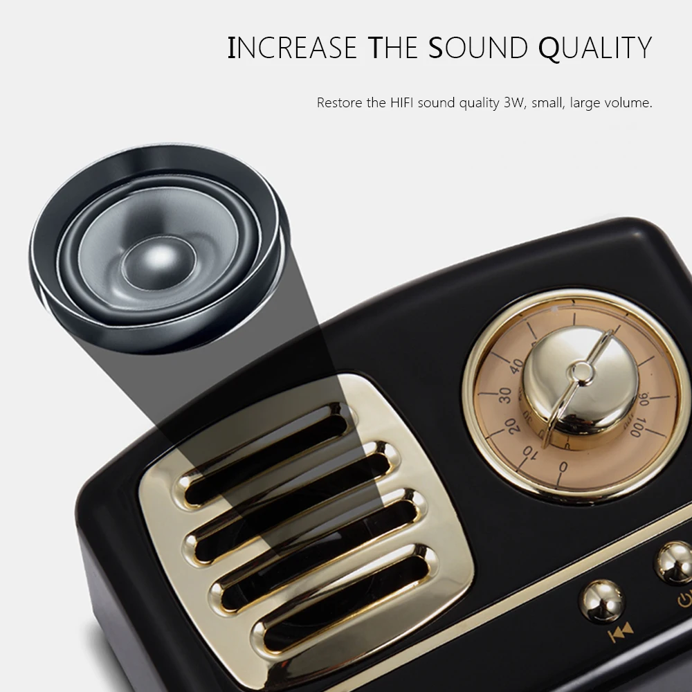 HM11 Retro Bluetooth Speaker Vintage Wireless Stereo Speaker Mini Outdoor Altavoz With Mic AUX Portable Handsfree Car Mp3 Player (7)