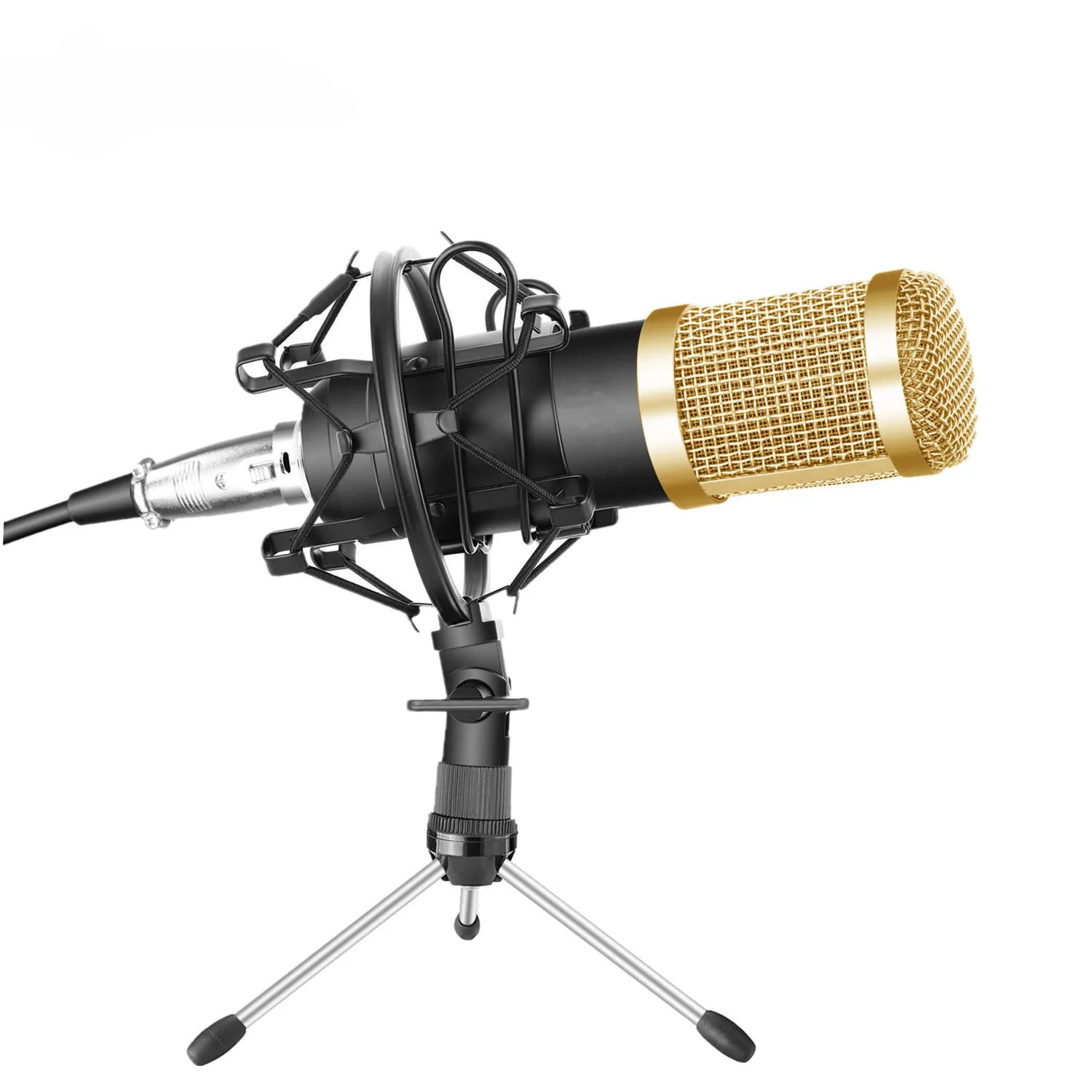 

Shockproof BM800 Microphone Professional Adjustable Studio Condenser Microphone Karaoke Recording Broadcasting Microphone