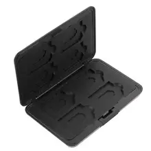 Микро-sd SDXC держатель для хранения карт памяти Чехол Протектор алюминиевый черный