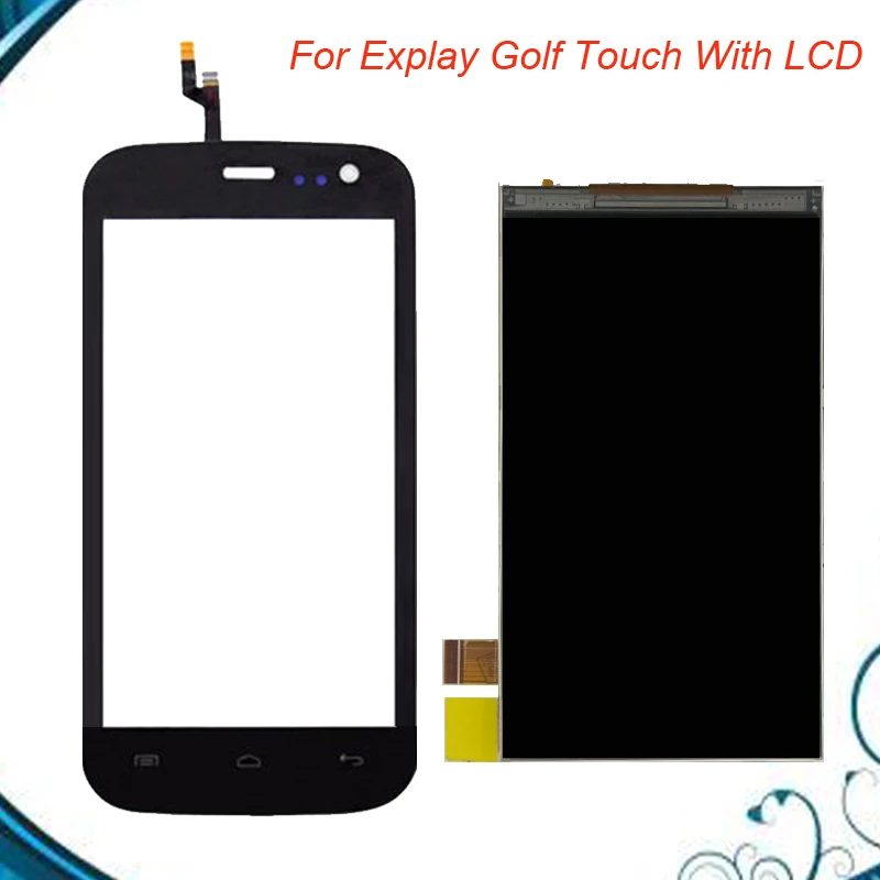 Высокое качество для Explay Golf LCD дисплей + сенсорный экран дигитайзер запасная