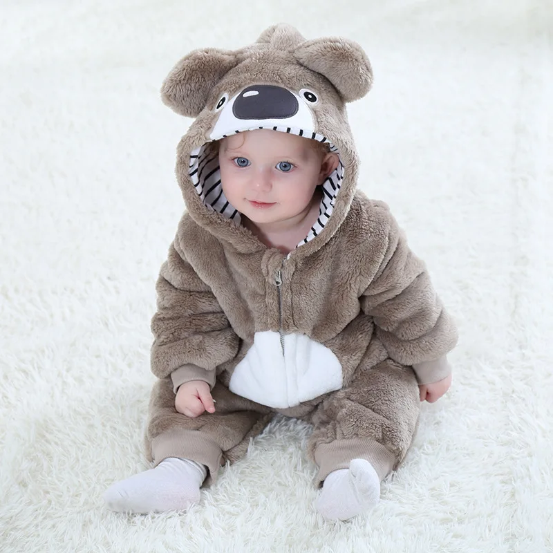 SAILEROAD Baby Koala Kigurumi, костюм для косплея с изображением животных, Детский комбинезон для младенцев, фланелевый комбинезон, удобный кигуруми