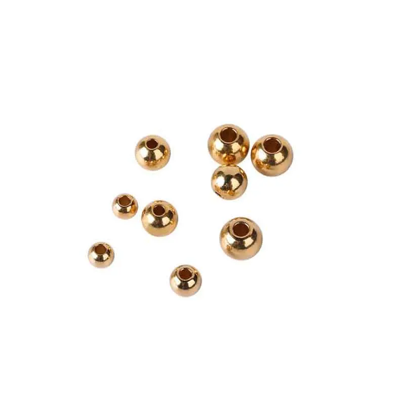 Бусины из необработанной латуни 2/3/4/5/6/7/8 мм 1 упаковка|beads for diy|beads 2mmspacer beads |