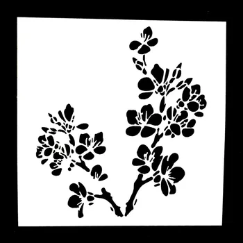 

1PC Cheery Flower Shaped Reusable Stencil Airbrush Painting Art DIY Home Decor Scrap booking Album Crafts Drop Shipping