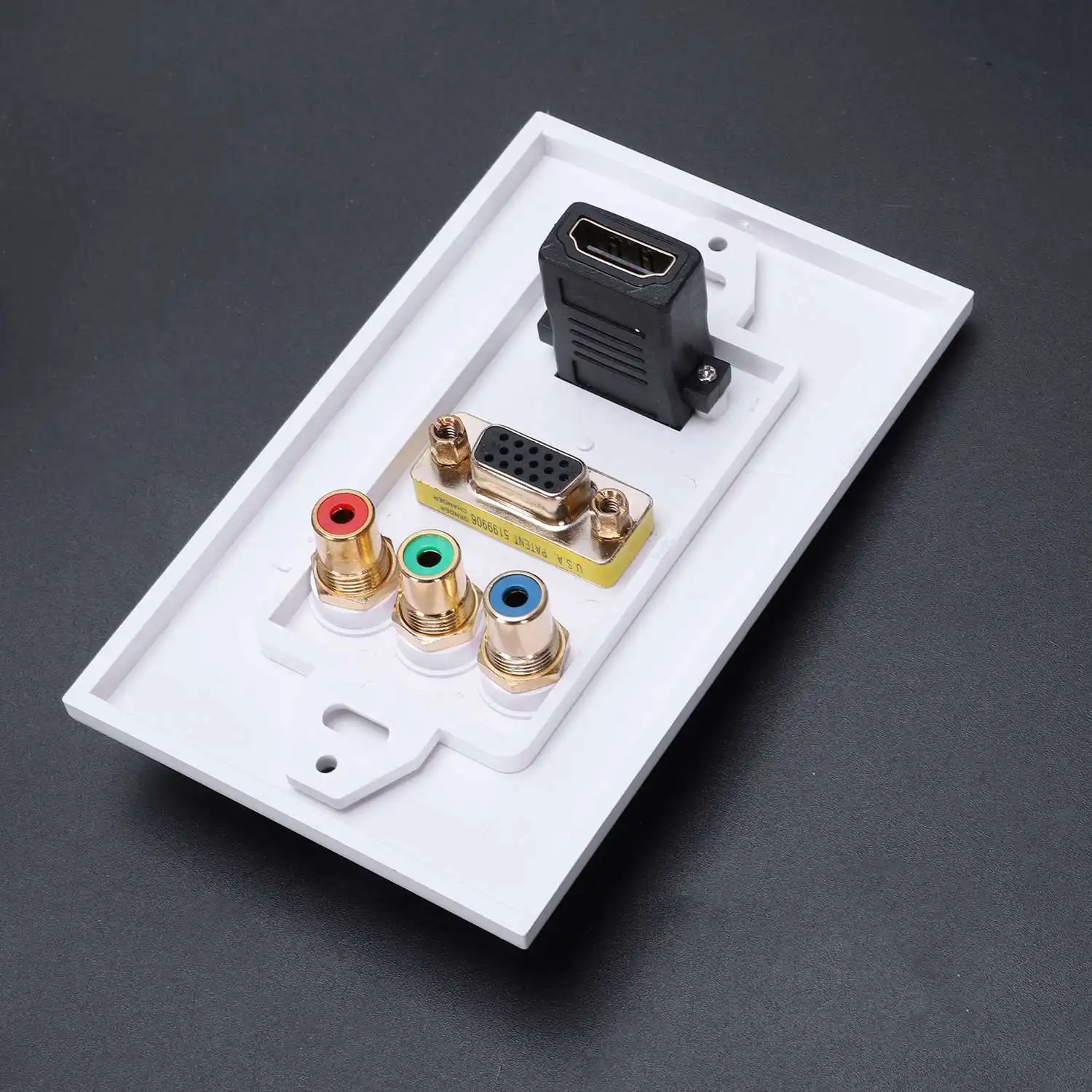 Hdmi Vga 3 Rca Композитная Панель три в одном интегрированная мультимедийная настенная панель разъем для аудио-видео настенная панель