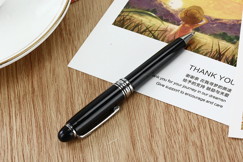 Baikingift карманный мини-размер металлическая шариковая ручка вращающихся небольшой Портативный масла цвет: черный, синий