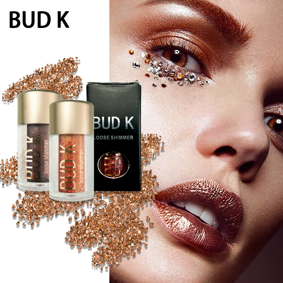 BUD K 12 видов цветов многофункциональные блестящие тени для век макияж алмазные