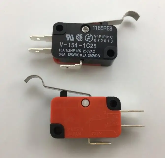 5 шт. 15A 250VAC V-15 кнопочный переключатель SPDT 1NO 1NC микро переключатель