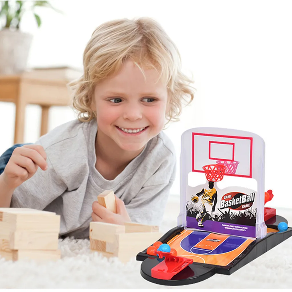 Дети взрослые стол Баскетбол мини интерактивная игрушка сачок Мяч Игровой набор детский подарок образование расчесывание Рождественский