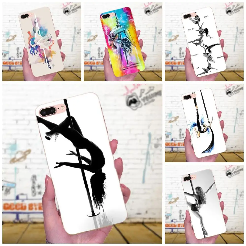 Для танца на шесте занятий фитнесом рисунок из ТПУ для Huawei Mate 7 8 9 10 20 P8 P9 P10 P20 P30 Lite
