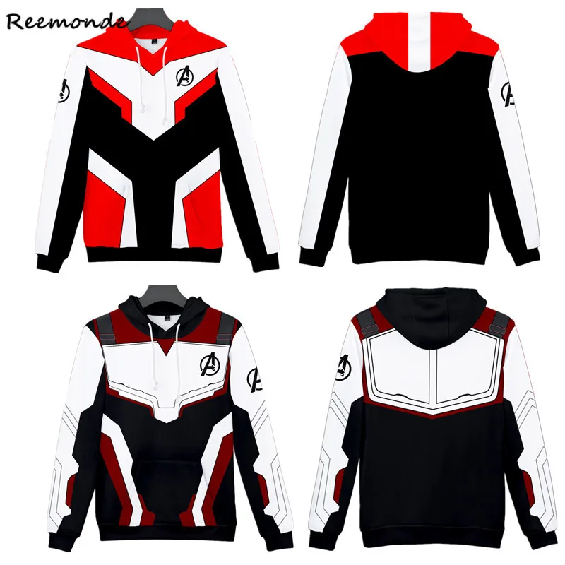 Avengers Endgame Quantum Realm Cosplay Costume Captain America Hoodies Kids Sweatshirt Superhero Pants Coat Adult Men Women Boys