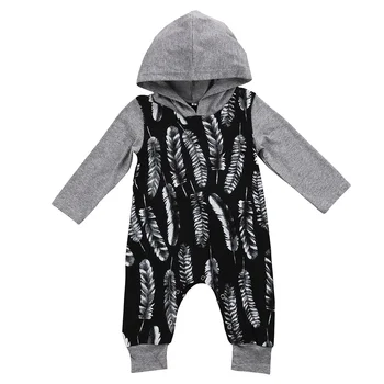 

NEW Infant Baby Boys Clothes Long Sleeve Cotton Romper Cute Hooded New Rompers Outfit Clothing Baby Boy US