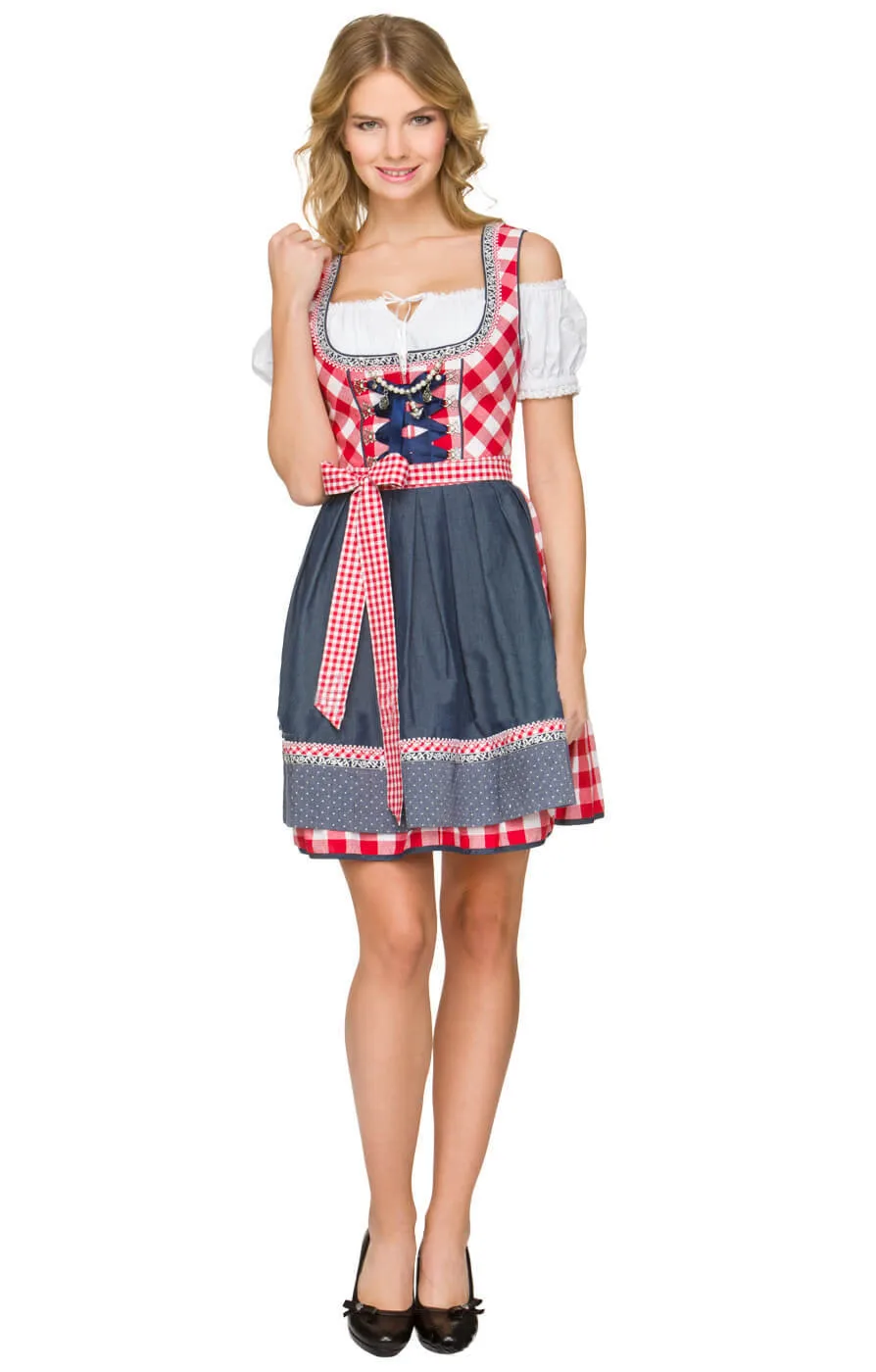 Dirndl Платье Немецкий Октоберфест баварский пиво Wench костюм горничной нарядное платье для женщин