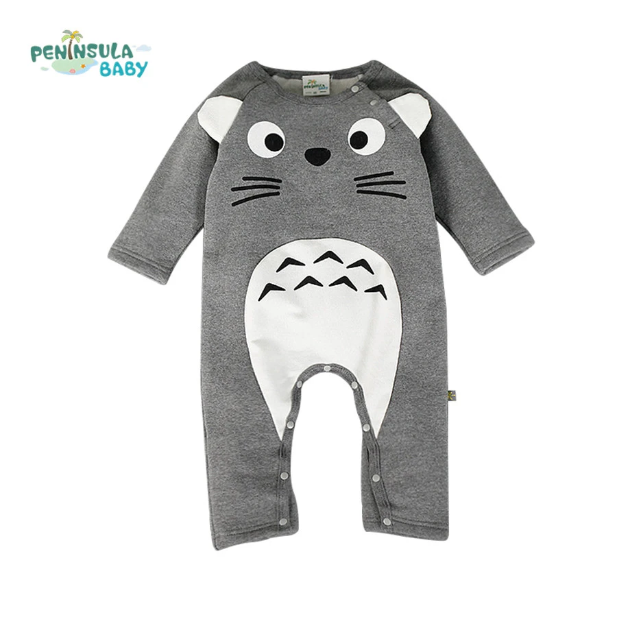 ブランドベビー服新生児ロンパーストトロ幼児フリース長袖ジャンプスーツ男の子女の子秋冬服着用 Clothes For Obese Children Clothes Newbornclothes Casual Aliexpress