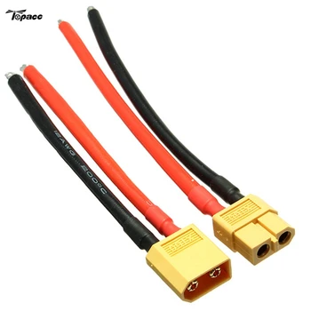 

Wholesale Amass XT60 Male Female Plug Connector 12AWG 10cm Charging Power Cable Wire Spare Parts For RC Drones Quadcopter Module