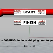 Индивидуальные ПВХ воздухонепроницаемая АРКА надувной старт финишной линии арки, 4 Балки свободно стоящий спортивный вход с принтами