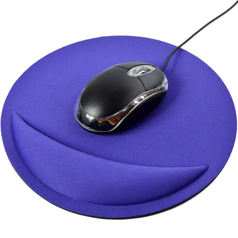 Circular Mousepad Gel Wrist Rest Support Mouse Pad Mat Anti slip 3D