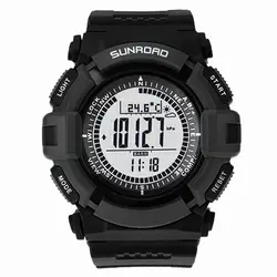 FR821B 3ATM цифровой EL подсветкой ж/альтиметр + Барометр + компас + мировое время + Секундомер спортивные часы для кемпинга и туризма