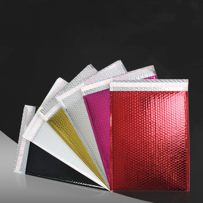 

10 PCS/lot PVC Colourful Bubble Envelopes Bags Mailers Padded Shipping Envelope With Bubble Mailing Bag Business Supplies XF15