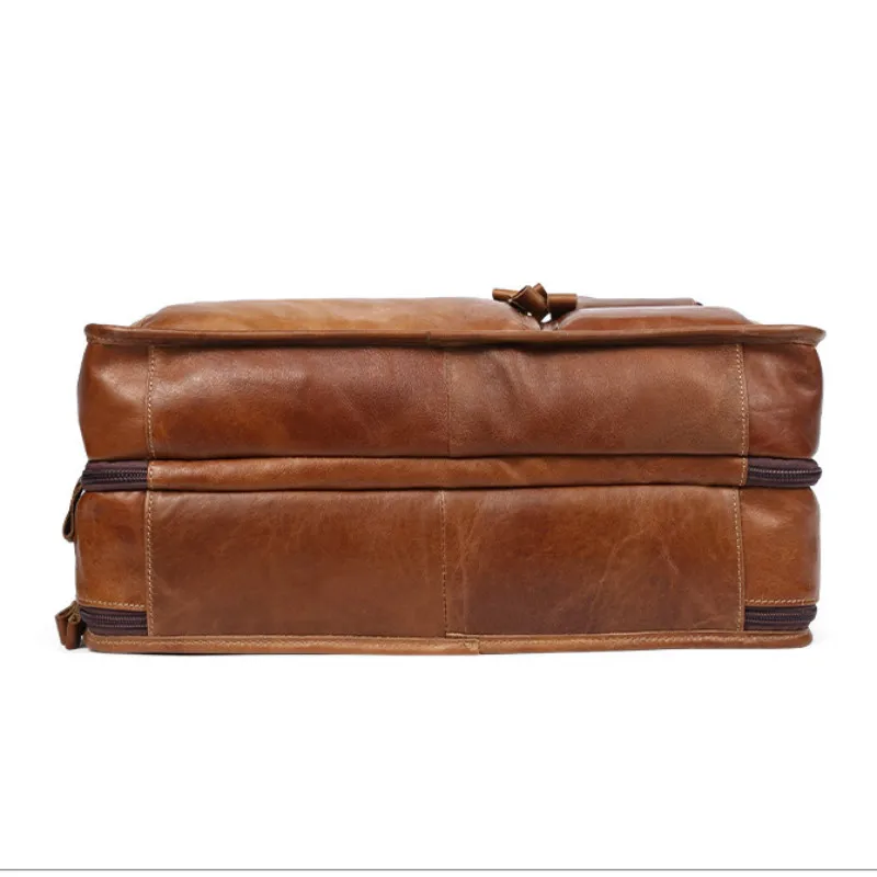 Большой для мужчин Портфели реального пояса из натуральной кожи Бизнес непромокаемая сумка для ноутбука большая дорожная через плечо