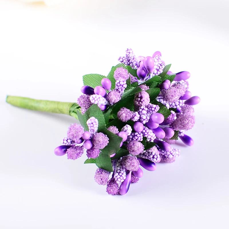 72PCS/lot Colourful Artificial Mini Floral Foam Bridal Bouquet Flowers